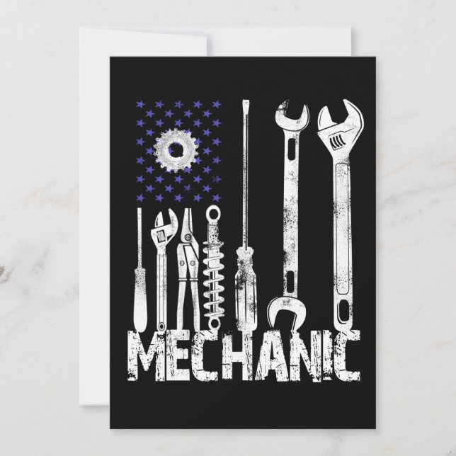 Mechanic Lovers | Mechanic USA Flag Announcement (Front)