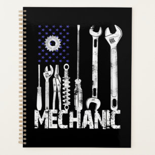 Mechanic Lovers Mechanic USA Flag Planner