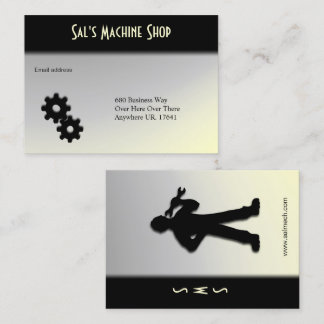Mechanic / Machine Gold Business Card