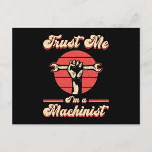 Mechanic Machinist CNC Machinist Machine Gift Idea Postcard