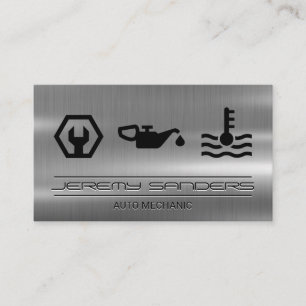 Mechanic Metal Tools Services Business Card