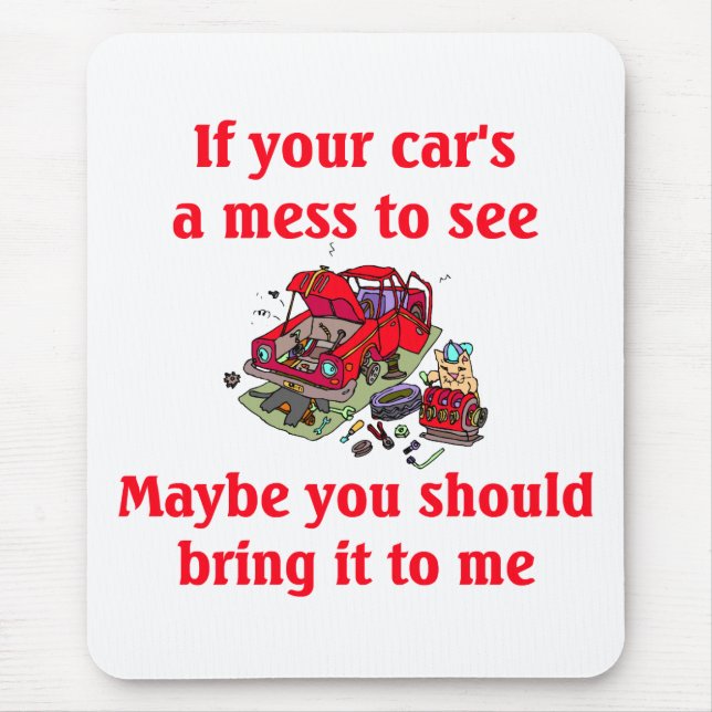 Mechanic Mouse Pad - Customized (Front)