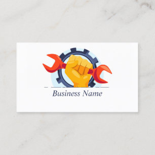 Mechanic Repair Automotive Custom Business Business Card