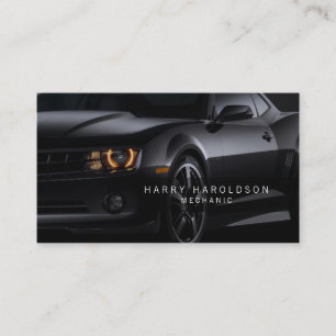 Mechanic Shiny Car Profile Business Card