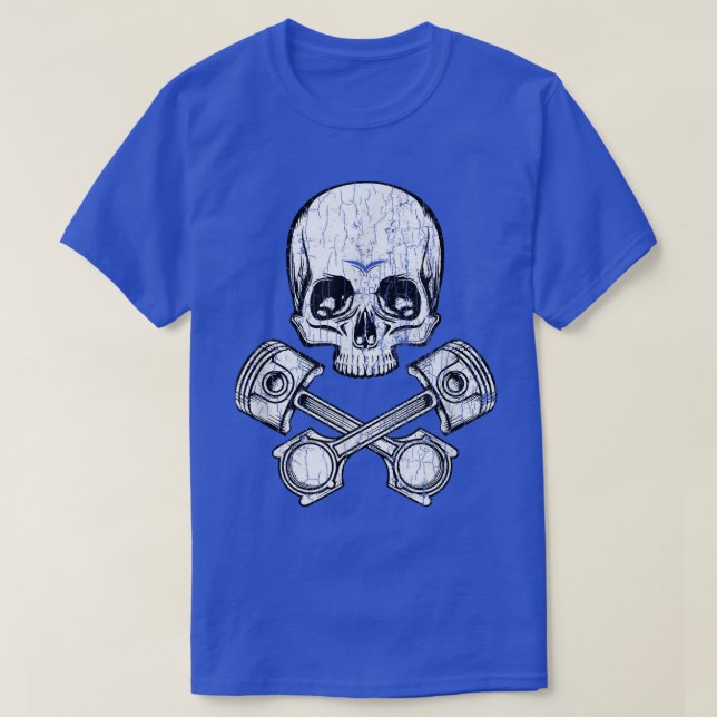 Mechanic Skeleton Funny Car Mechanics Lover Graphi T-Shirt (Design Front)