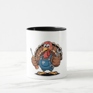 Mechanic Squad Turkey Thanksgiving Gobbler  Mug