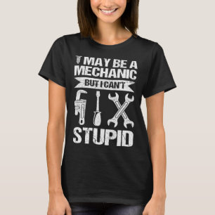 mechanic text dad joke pun T-Shirt
