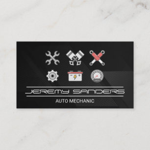 Mechanic Tools Car Repair Parts Business Card