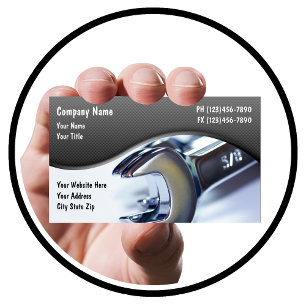 Mechanic Tools Theme Simple Business Card