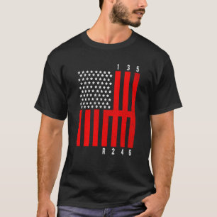 Mechanic US Flag Tuning Car Repairing Mechanic Car T-Shirt