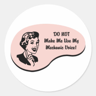 Mechanic Voice Classic Round Sticker