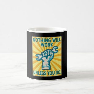 Mechanic Worker Laborer vintage Poster Coffee Mug
