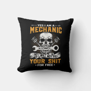Mechanic Yes I Am A Mechanic Throw Pillow
