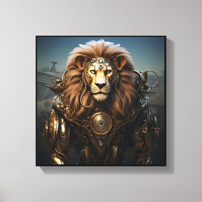 Mechanica Astralis – Leo Canvas Print (Front)