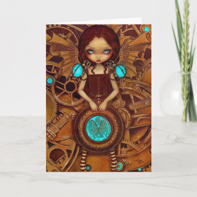 "Mechanical Angel I" Greeting Card (Front)