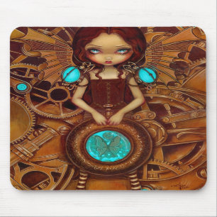 Mechanical Angel I steampunk fairy Mousepad