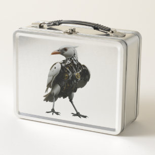 Mechanical Bird Metal Lunch Box