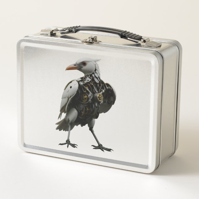 Mechanical Bird Metal Lunch Box (Front)