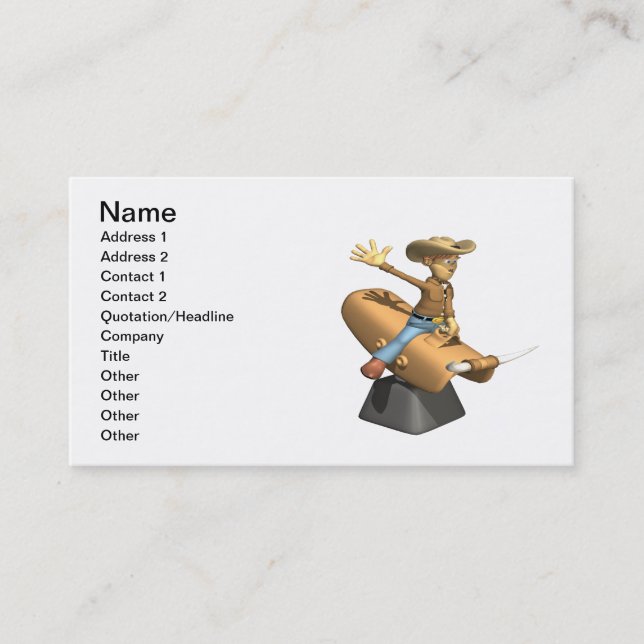 Mechanical Bull Business Card (Front)