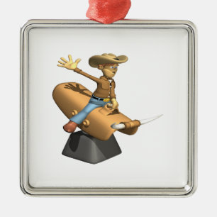 Mechanical Bull Metal Ornament