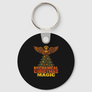 Mechanical Christmas Magic Xmas Fairy Angel Tank T Keychain