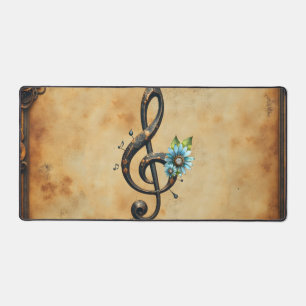 Mechanical clef desk mat