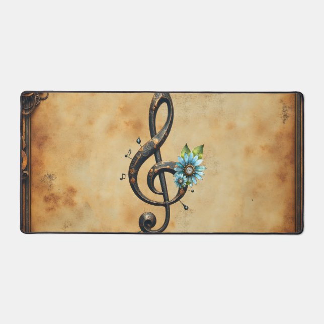 Mechanical  clef  desk mat (Front)