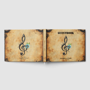 Mechanical  clef guest book
