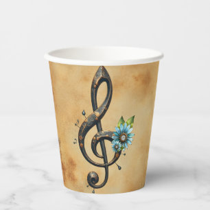 Mechanical clef paper cups