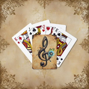 Mechanical clef playing cards