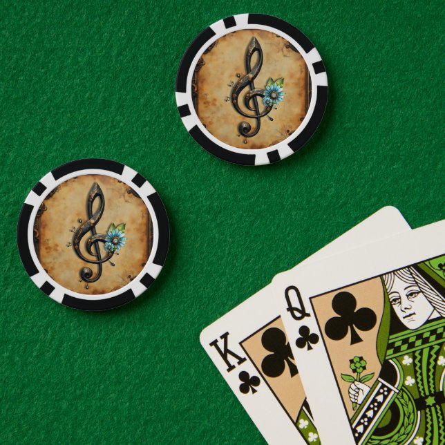 Mechanical  clef  poker chips (Poker Table (Double))