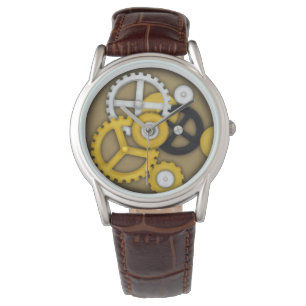 Mechanical Clockwork Visual Illusion Cogs & Gears Watch