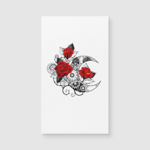 Mechanical Crescent with Red Roses