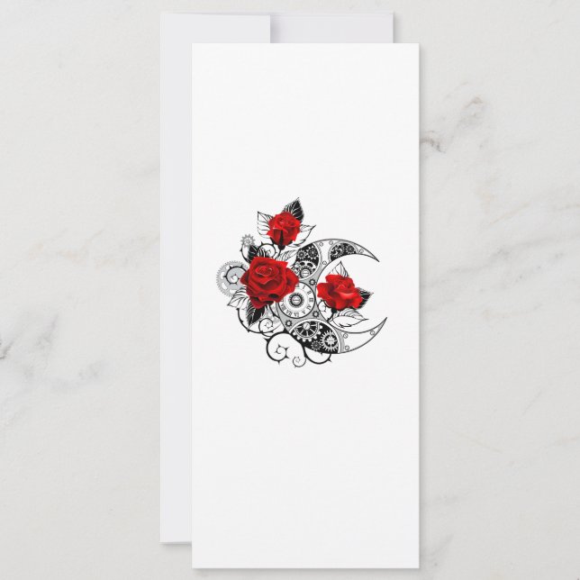 Mechanical Crescent with Red Roses (Front)