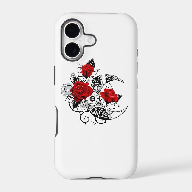 Mechanical Crescent with Red Roses (Back)