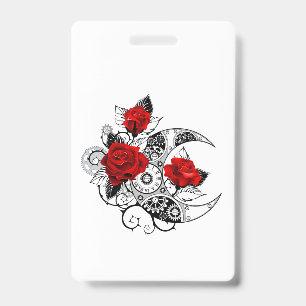 Mechanical Crescent with Red Roses Badge