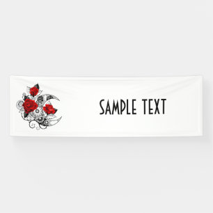 Mechanical Crescent with Red Roses Banner