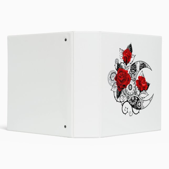 Mechanical Crescent with Red Roses Binder (Background)
