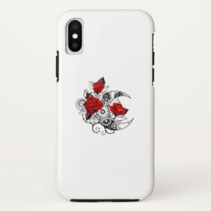 Mechanical Crescent with Red Roses Case-Mate iPhone Case
