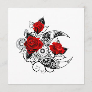 Mechanical Crescent with Red Roses Menu
