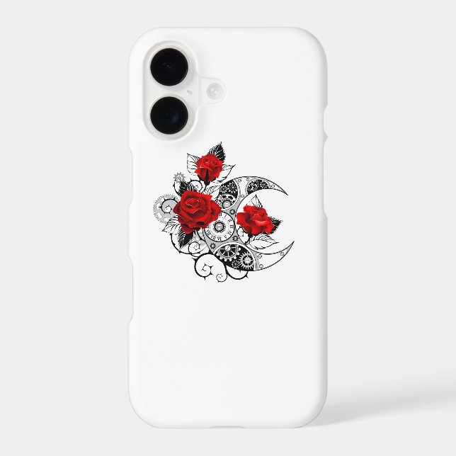 Mechanical Crescent with Red Roses Samsung Galaxy Case (Back)