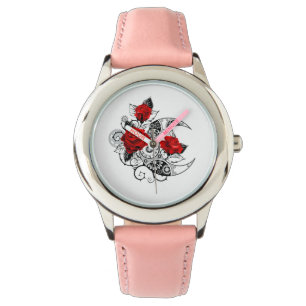 Mechanical Crescent with Red Roses Watch