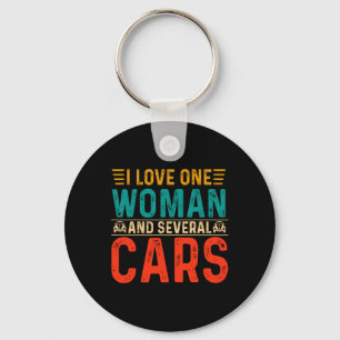 Mechanical Dad I Love One Woman And Several Cars M Keychain