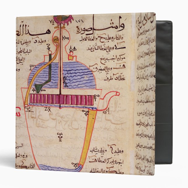 Mechanical device for pouring water binder (Front/Inside)