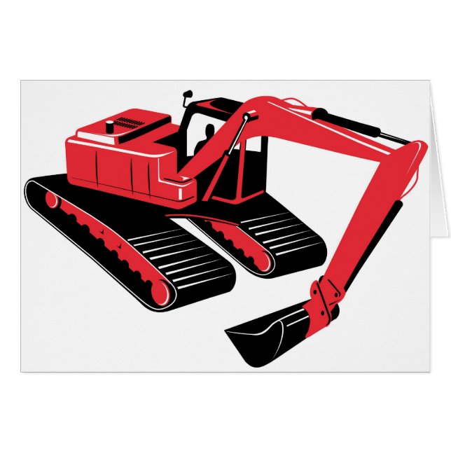 mechanical digger construction excavator (Front Horizontal)