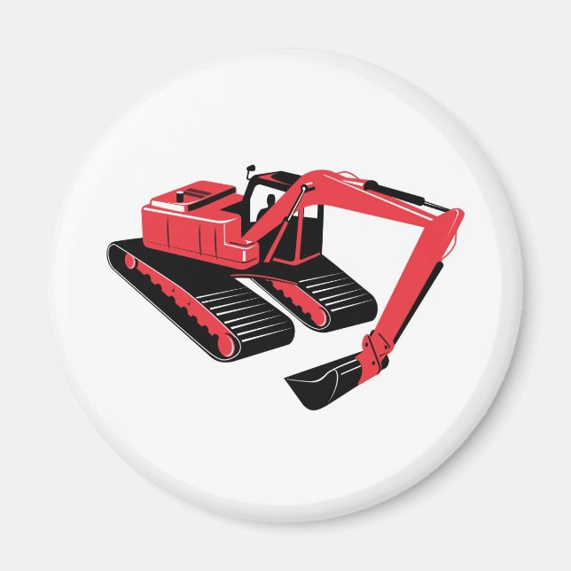 mechanical digger construction excavator magnet (Front)