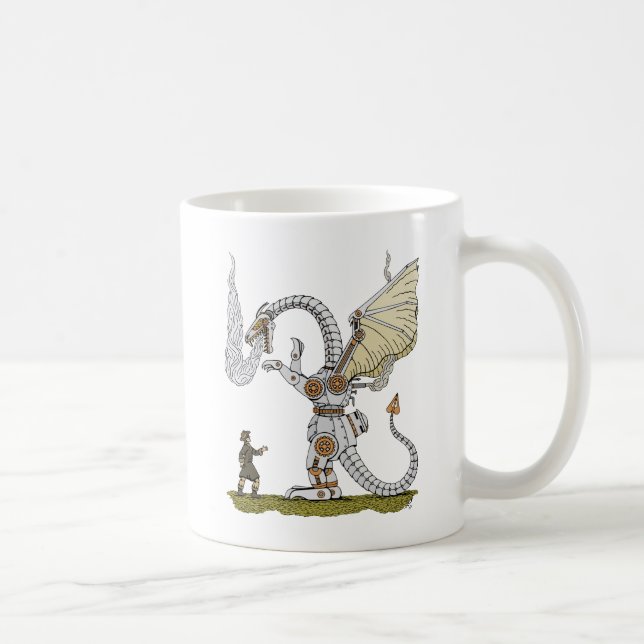 Mechanical Dragon Coffee Mug (Right)