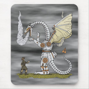 Mechanical Dragon Mouse Pad