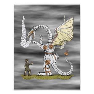 Mechanical Dragon Photo Print