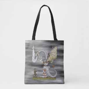 Mechanical Dragon Tote Bag